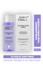 Carino E Bella Canlandırıcı Ve Gözenek Sıkılaştırıcı Leke Karşıtı Tüm Cilt Tipleri AHA Glikolik Asit Tonik 200 Ml