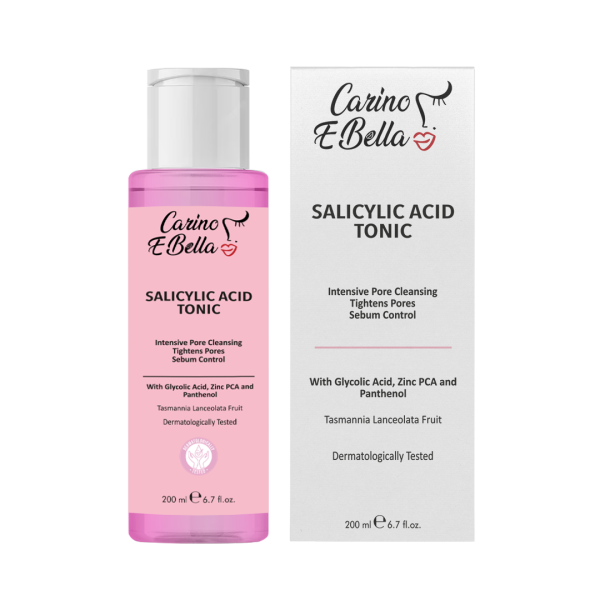 Carino E Bella Siyah Nokta Karşıtı Arındırıcı Yağlı Ve Karma Cilt Bha Salisilik Asit Tonik 200 ml