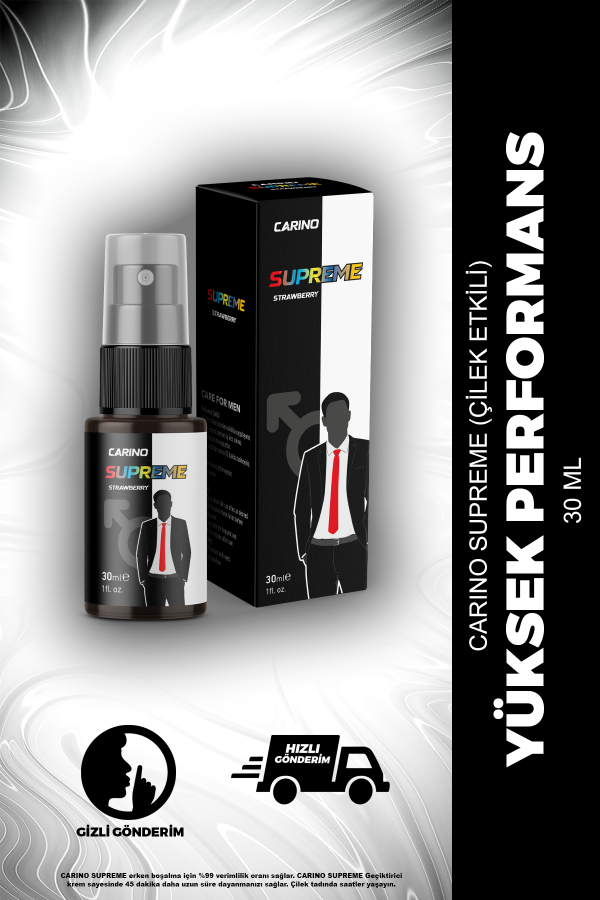 Supreme Çilekli Uzun Deneyim Erkek Sprey 30ml